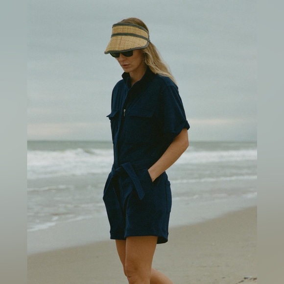 Greyson Pants - NWOT Greyson Phoenix Navy Blue Romper Size Medium